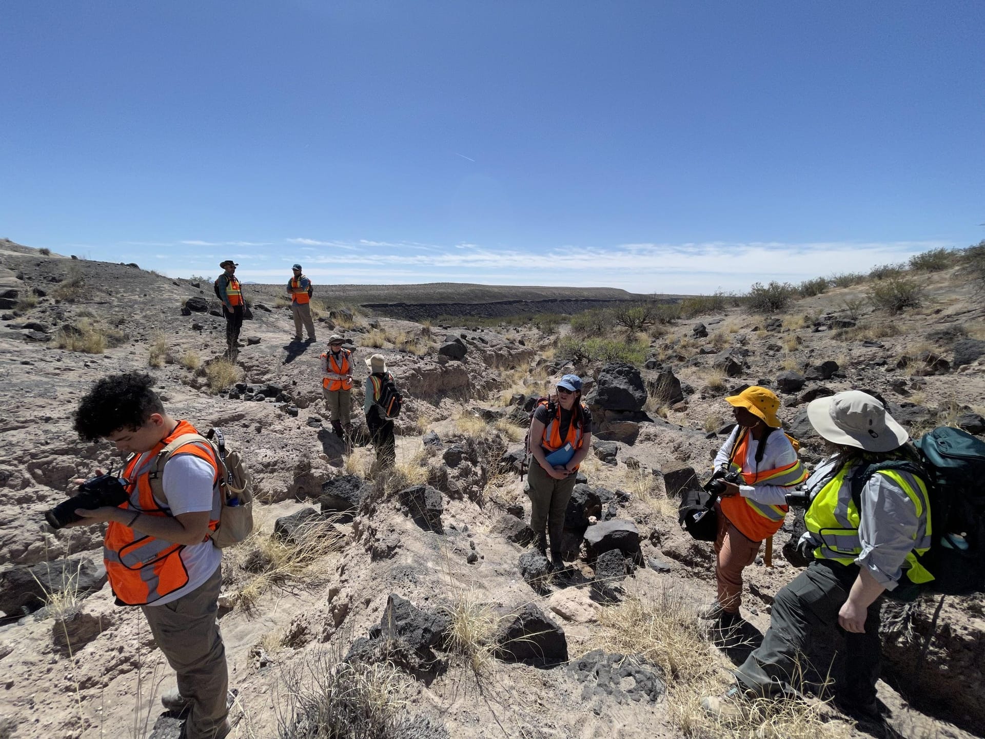 SBU students gather with NASA scientists to explore an analog site on Earth for travel to the Moon