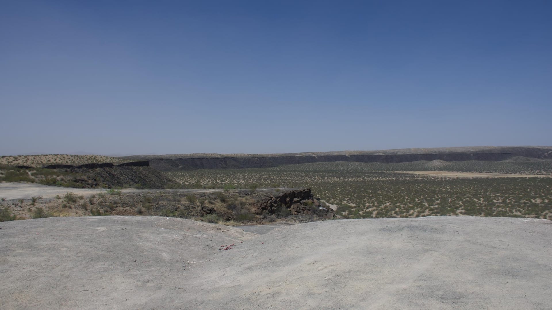 The gorgeous view from atop Kilbourne Hole, which is over 1 mile wide.